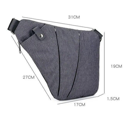 Wander Plus Anti Theft Travel Bag, Cross Body Travel Bag, Slim Sling Bag