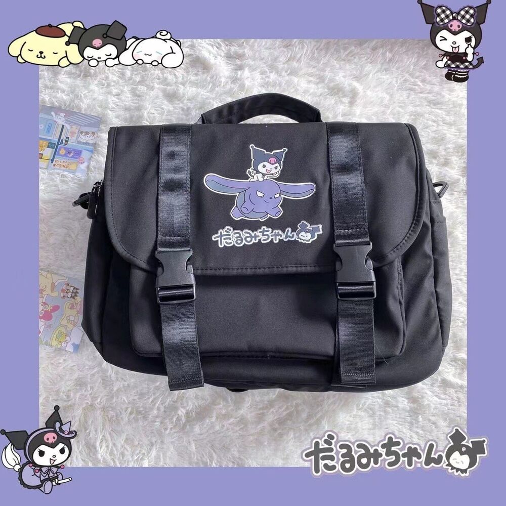 Sanrio Student Diagonal Straddle Bag Cinnamonroll Kuromi Backpack Uniform Bag