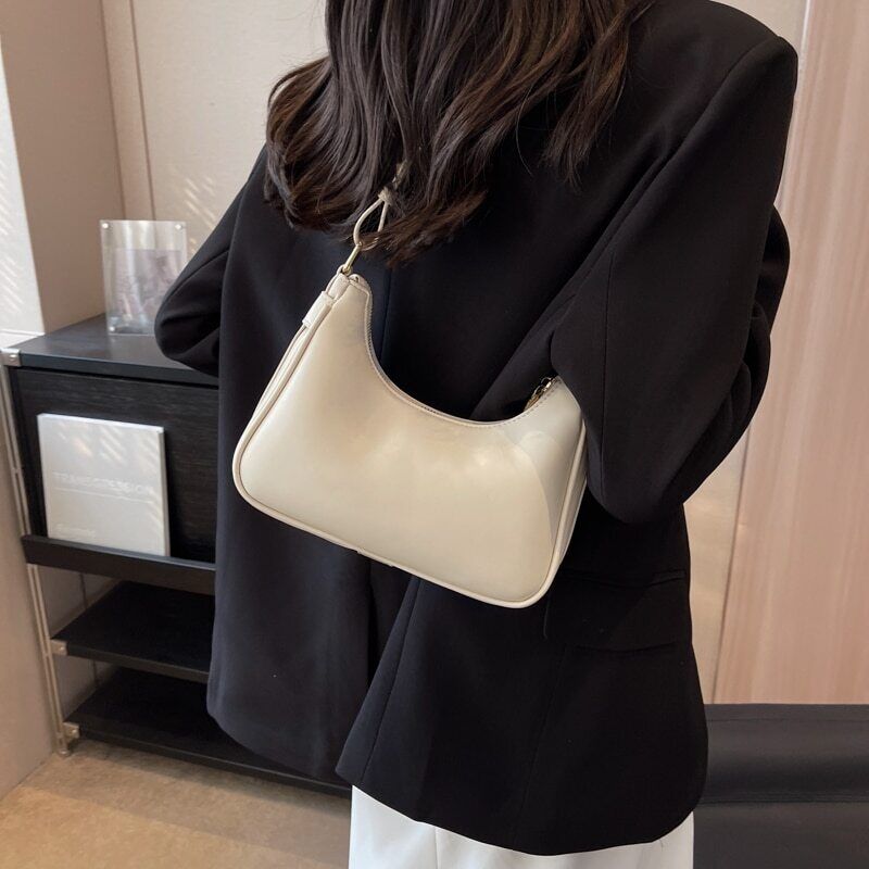 Pink Shoulder Bag Women Small Leather Crossbody Bags Handbag Underarm