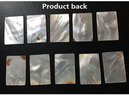 Mother Of Pearl Shell Slice 5Pcs Natural Musical Instruments Inlays 38x20x1.5mm