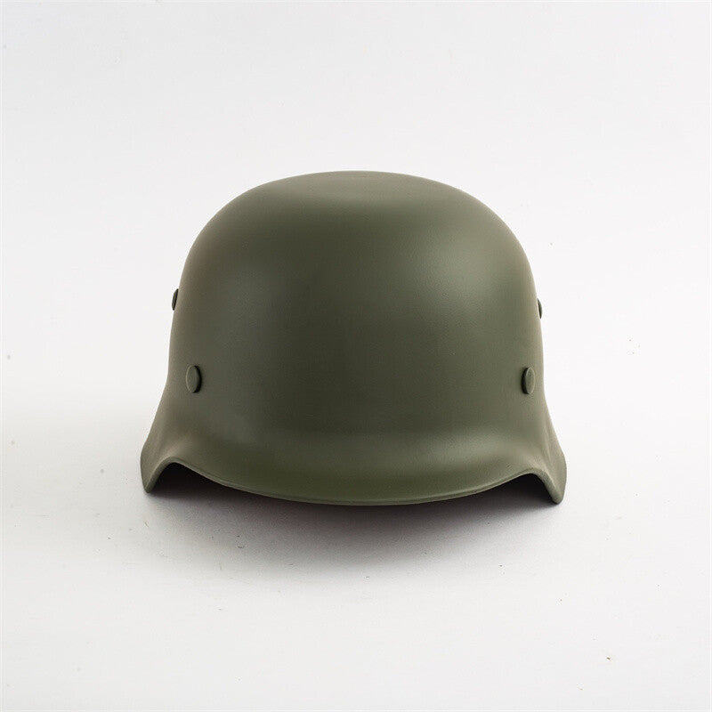 New M35 Steel Helmet Pure Steel Outdoor Helmet World War II German Replica