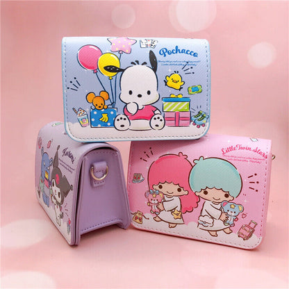 Cute Girl's Kuromi My Melody Cinnamoroll Crossbody Messenger Shoulder Bag Gift A