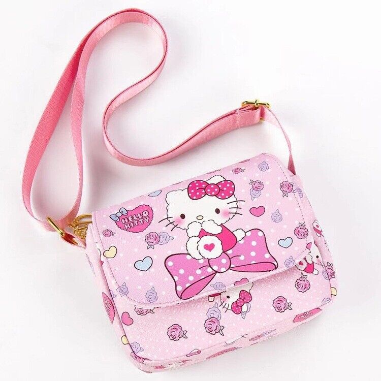 Girl Gift Kuromi My Melody Cinnamoroll Hello Kitty Crossbody Shoulder Bag Zipper