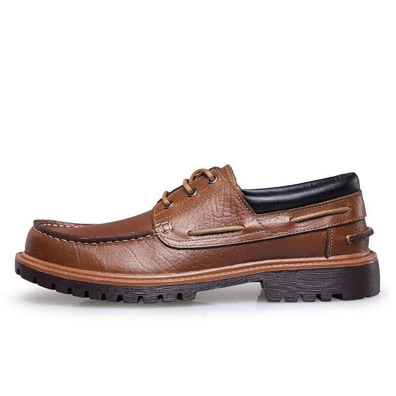 Spring Autumn Genuine Leather Men Shoes Casual Outdoor Fashion Comfortable