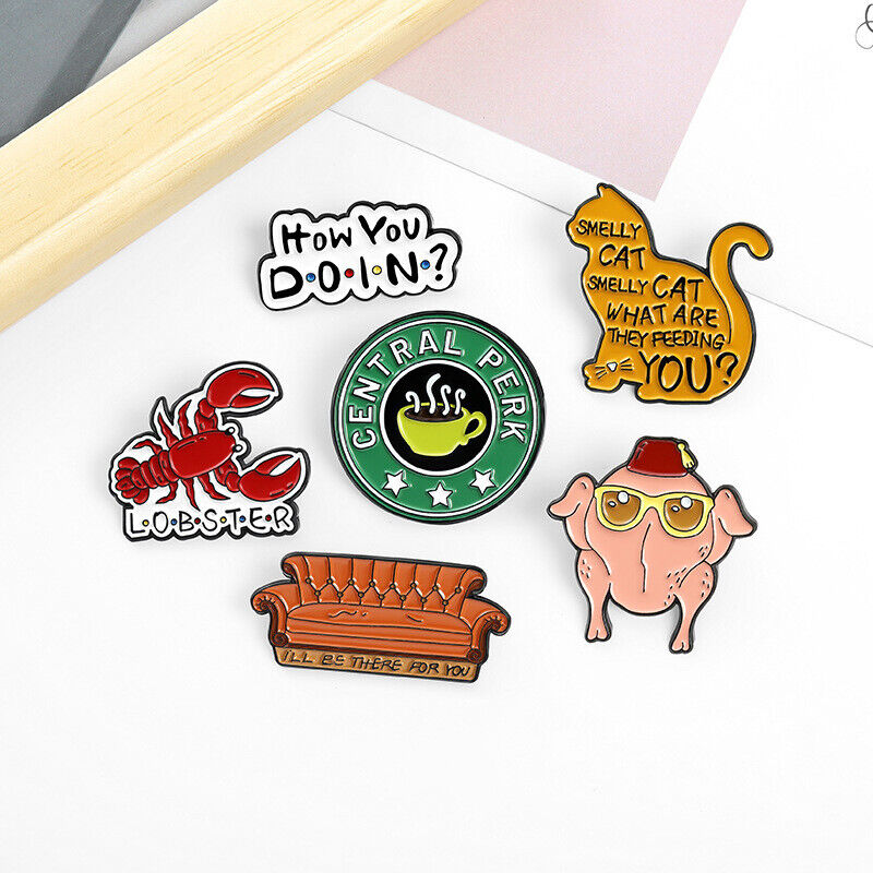 Cat Animal Funny Enamel Pin Brooch Bag Lapel Pin Cartoon Badge Pin Jewelry Gift*