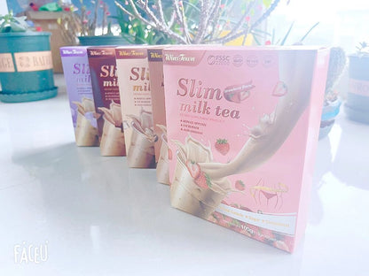 100g/3.52oz Slim Milk Tea Taro Flavor Powder Sliming Weight Loss Fat Burner Tea