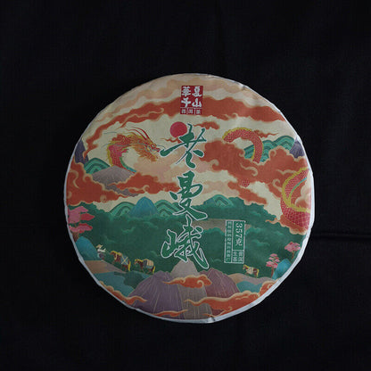 357g/12.59oz Puerh Tea Cake LaoMan'e Early Spring Tea Sweet Rhythm Puer Raw Tea
