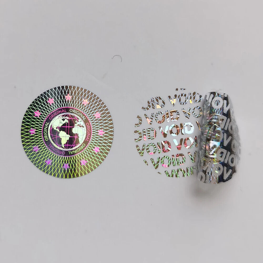 Holographic Stickers 2000Pcs Plastic Warranty Tamper Proof Security Label Decals