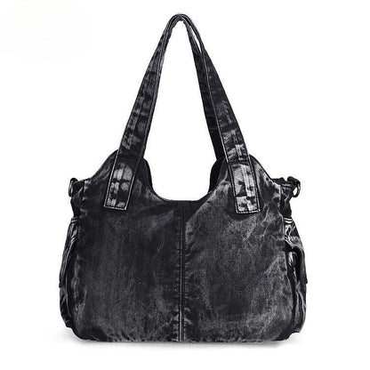 Large Handbag Denim Bag Women Shoulder Jeans Tote Purse Pockets Hobo Pouch 1 PC