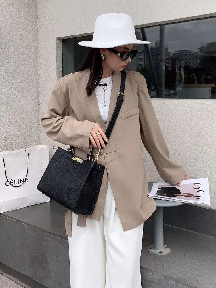 Autumn and Winter Layer Cowhide Handbag Leather Shoulder Satchel Briefcase