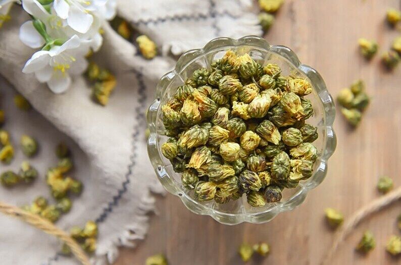 Organic Dried Chrysanthemum Buds Tea Dried Herbal Teas Makes A Healthy Tea