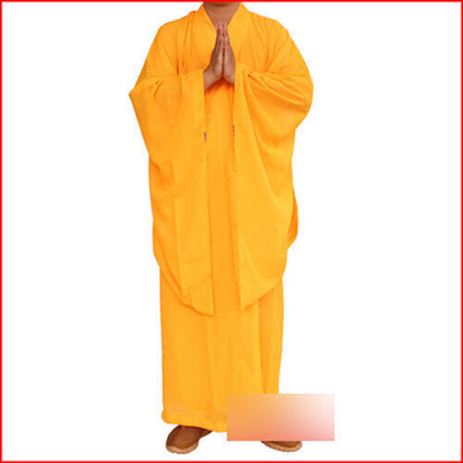 New Shaolin Buddhist Monk Dress Meditation Haiqing Robe Kung Fu Suit Costumes