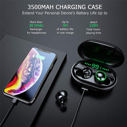 Bluetooth Earbuds for iPhone Headphone Samsung Wireless Earphone WaterProof iPX8