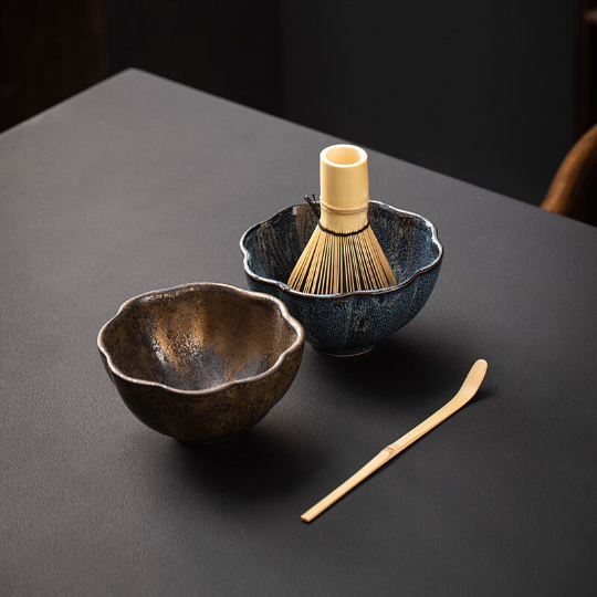 Ceramic Matcha Kit Matcha Bowl and Bamboo Whisk