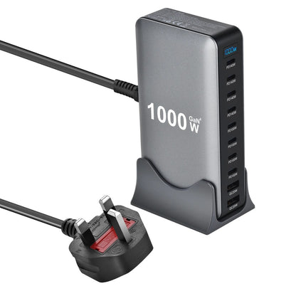 1000W Desktop Multi-Port USB C Charger, 140W PD Fast Charging for iPhone&Laptops