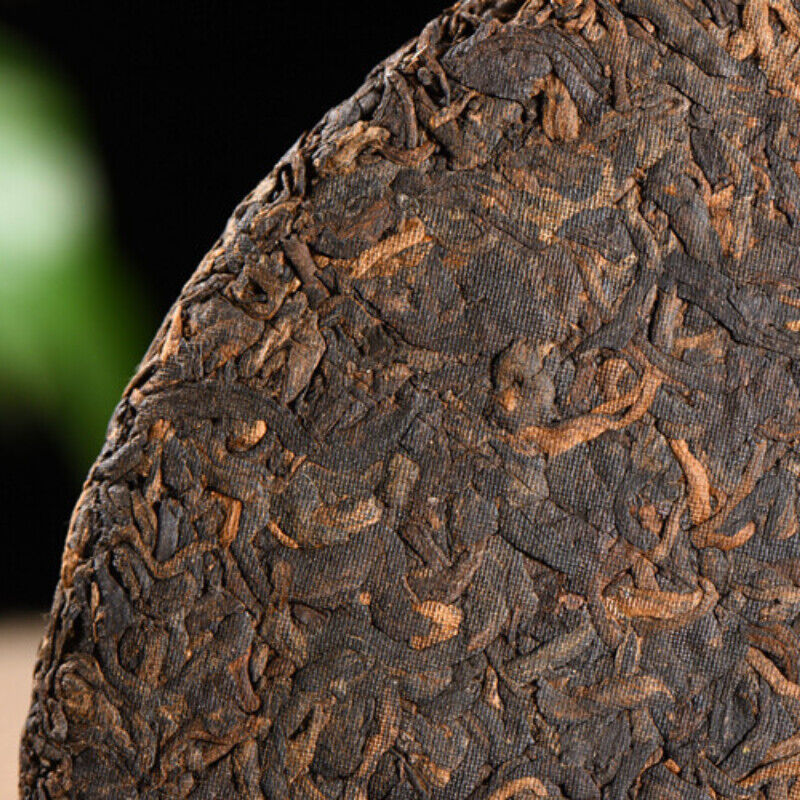 Pu'er Black Tea Lose Weight Healthy Drink 357g Yellow Seal Puerh Boiled -