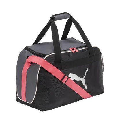 PUMA unisex adult Evercat Defiance Duffel Bag, One Size, Black/Grey