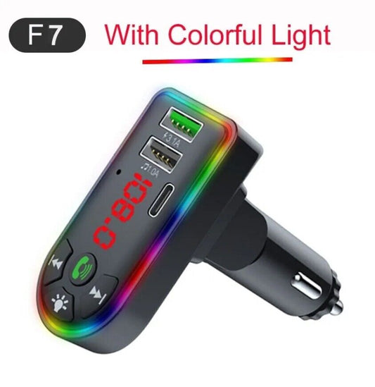 Transmisor De Audio FM Para Auto Bluetooth 5.0 USB Receptor Radio For Carro