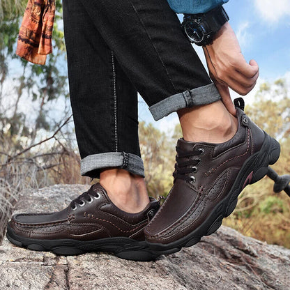 Genuine Leather Men Shoes Outdoor Comfortable Casual Shoes Flats Loafers