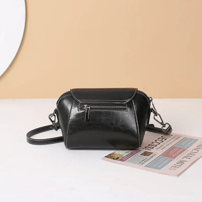 Cowhide Leather Cross Body Small Bag Women Shoulder Shell Hand Bag Bag
