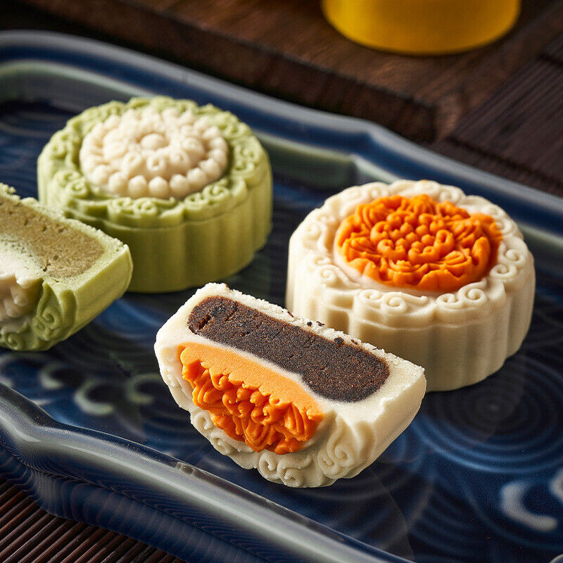 6pc Mid Autumn Moon Cake China-Chic Tea Flavored Moon Cake中秋月饼国潮风茶味月饼