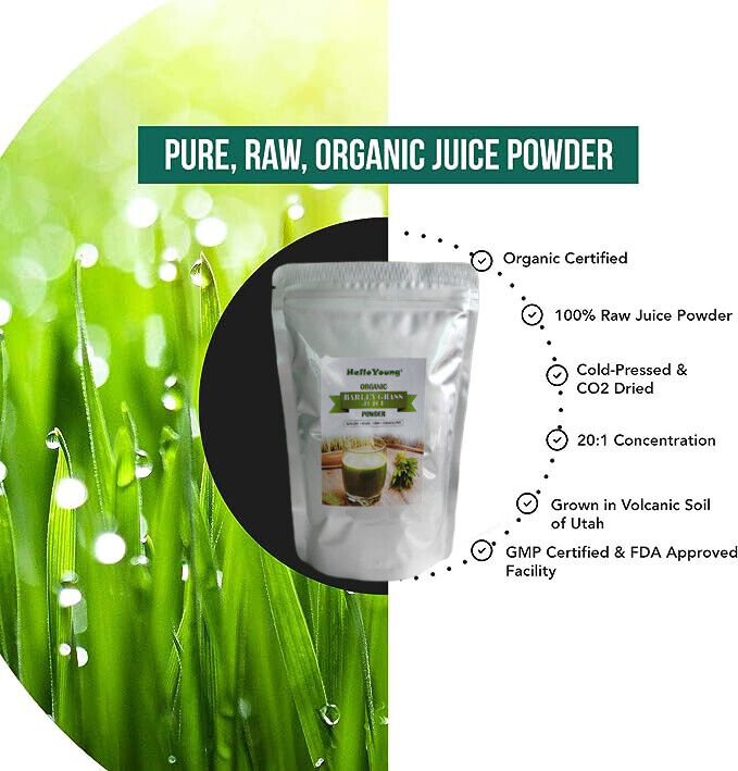 Barley Grass Powder Juice 250g 100% Pure, Organic and Original