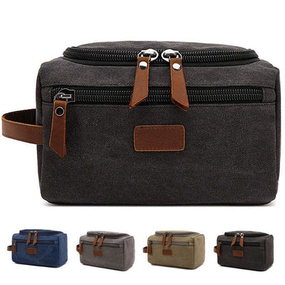 Canvas Toiletry Bag Travelling Kit Make Up Cosmetic Pouch Organizer Lightweight