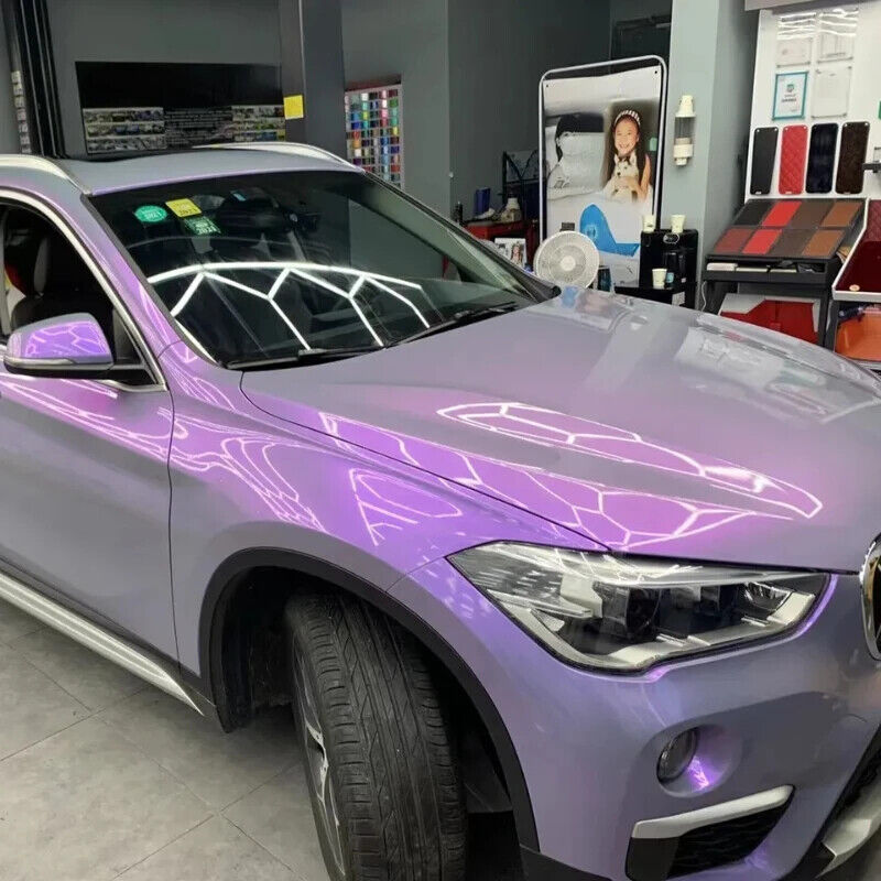 Car Stickers PET Chameleon Wrapping Self Adhesive Matte Metallic DIY Decals Film