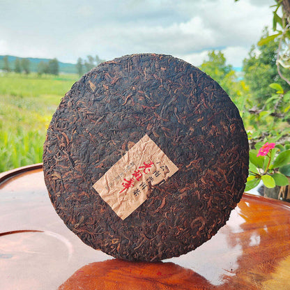 357g Chinese Cooked Pu-erh Tea Cake Ancient Tree Puerh Black Tea Yunnan Ripe Tea