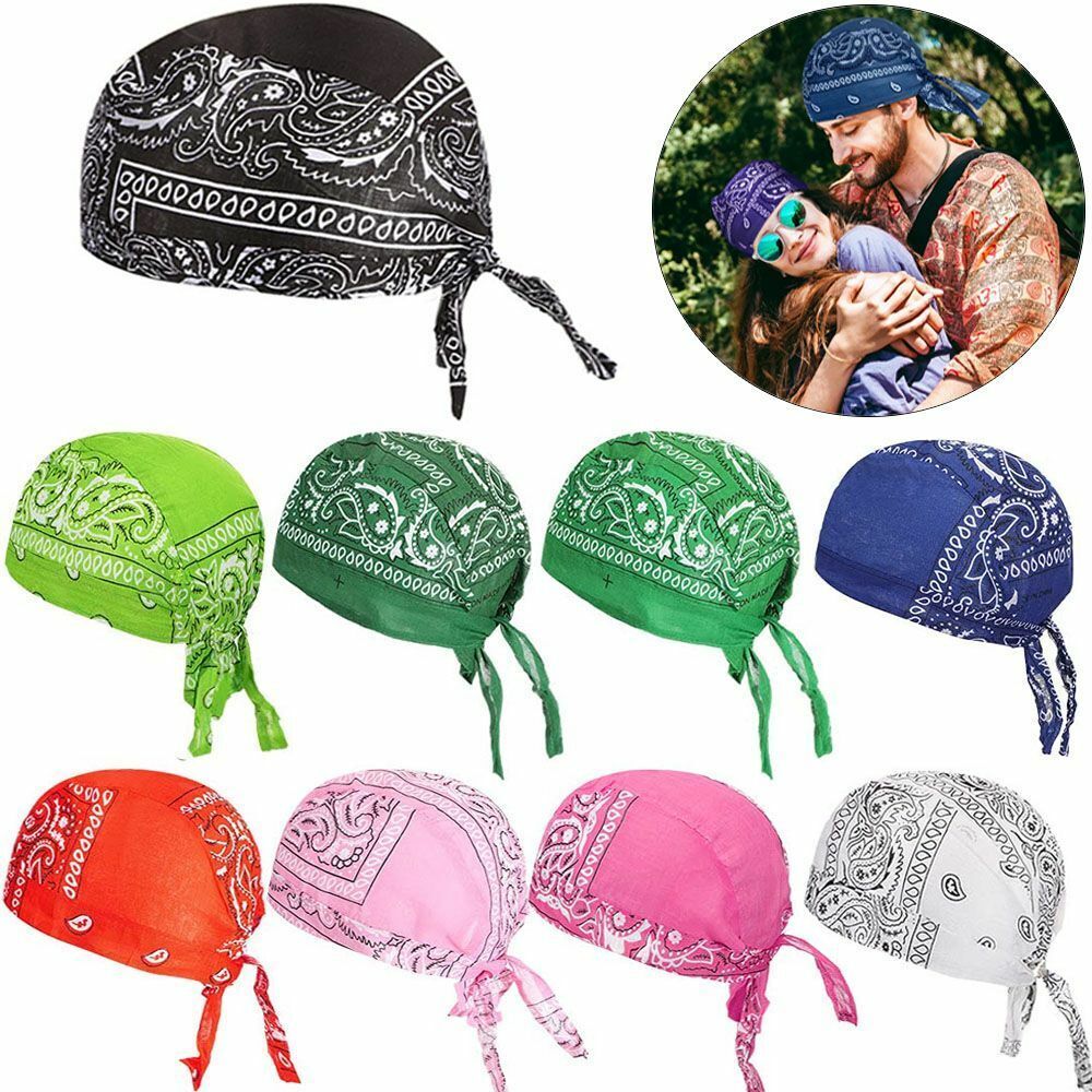 Quick Dry Cotton Hat Elastic Adjustable Cap Outdoor Sport Bandana Cycling Scarve