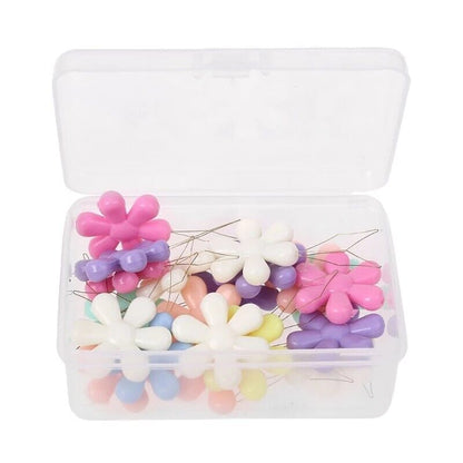 Needle Threaders 20Pcs Multicolor Flower Shape Wire Loop Cross Stitch Guide Tool