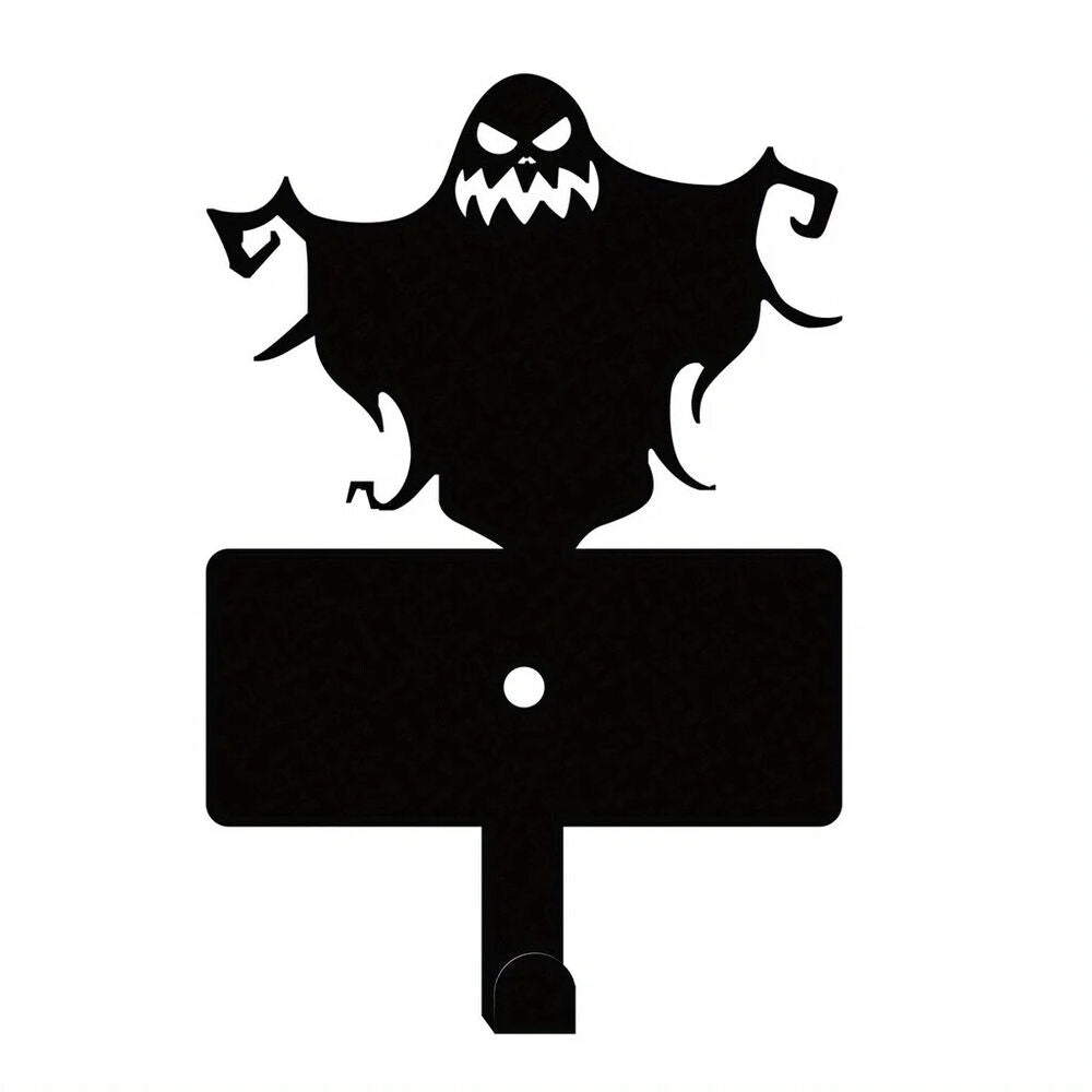 Halloween Wall Decor Hooks, Metal Key Holder Ghost Metal Wall Hanger Organizer