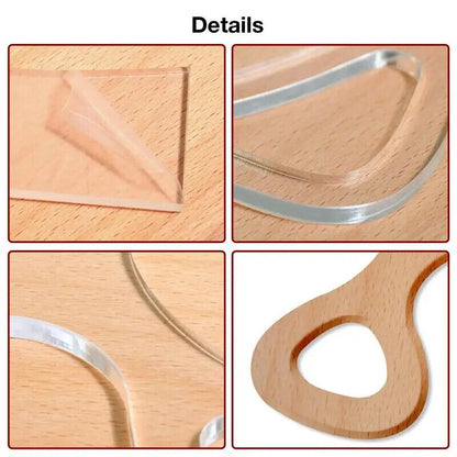 Cutting Board Handle Template Acrylic Clear Router Woodworking Tracing Stencils