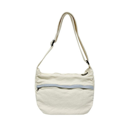 Washed Fabric Shoulder Bag Large Capacity Tote Bag Fashion Crossbody Bags Men