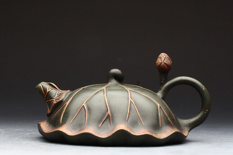 Chinese Yixing Zisha Clay Handmade Exquisite Teapot （竹韵 底款：蒋蓉）