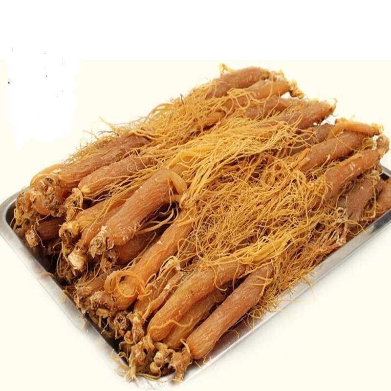 Changbai Mountain 6 Years Old Red Ginseng Premium Chinese Red Ginseng Root Herb-