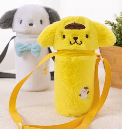 Kuromi My Melody Cinnamoroll Water Bottle Cup Shoulder Bag Pochacco Crossbody