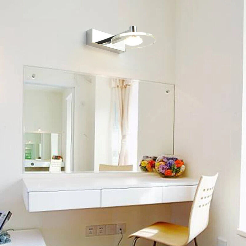 Wall Lamp Acrylic Mirror Headlight Bedroom Makeup Lamp Waterproof Anti-Fog Light