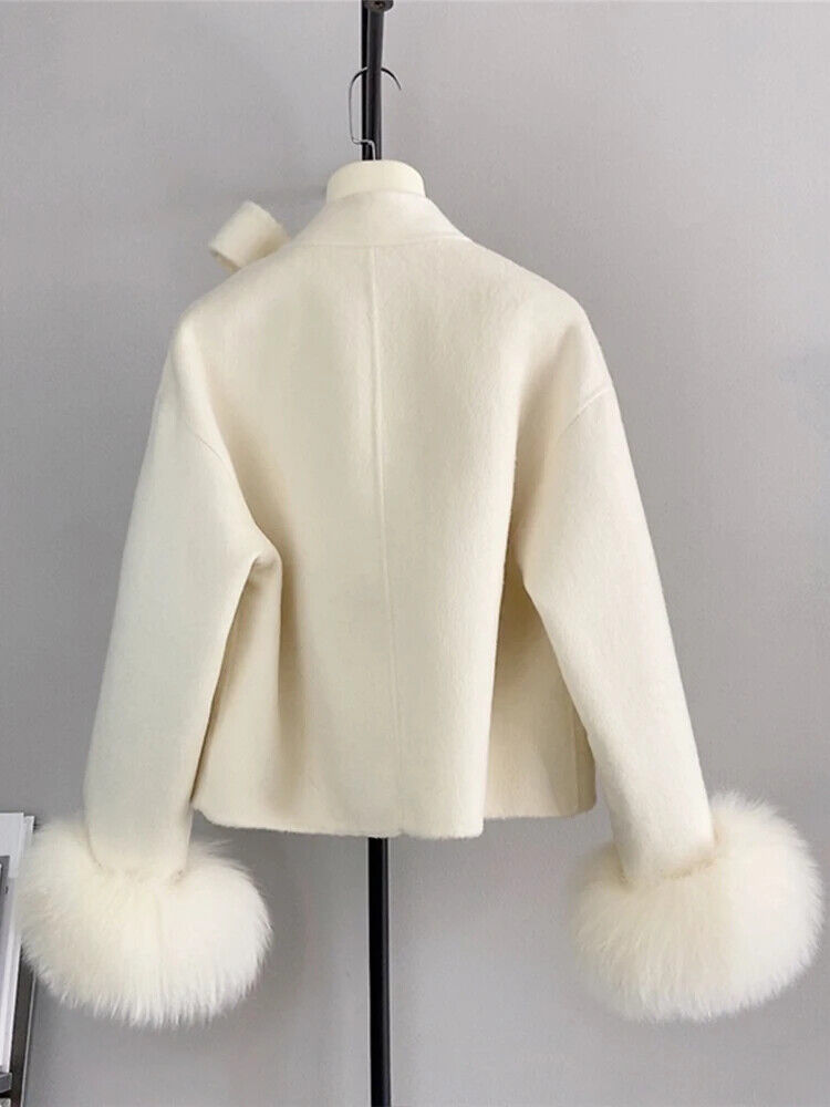 Winter Coat Ladies Outwear Coat Cashmere Wool Woolen Women Jacket