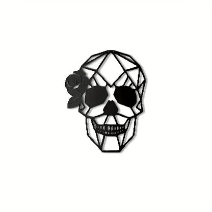 Skull Art Wall Decor Metal Wall Decor Halloween Decor, Decor Modern Art