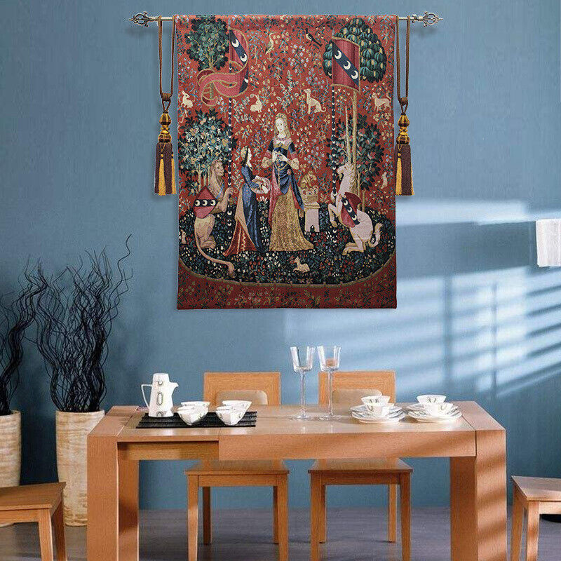 I heard that women and unicorns weave wall hangings with a height of 55 x a width of 41 inches of tissue paper-