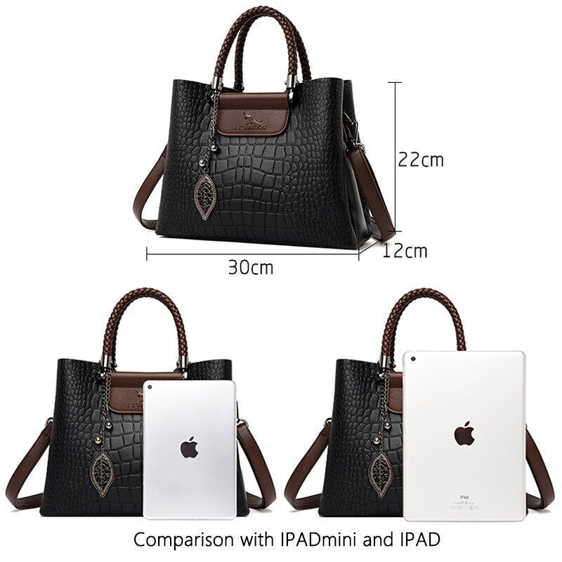 3 Layers Pocket Handbag Women Handbags Ladies Shoulder Messenger Bags Tote