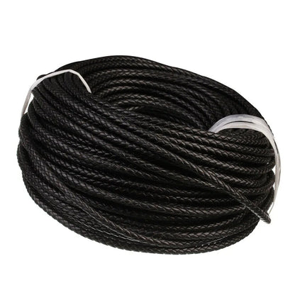 Bolo Tie Leather Rope 4mm DIY Hand-Woven Bracelet Necklace Material 10 Meter Set