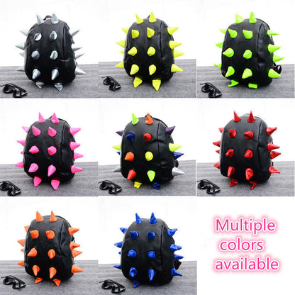 Unisex Hedgehog Spike Travel Backpacks Spiky Punk School Bookbags Shoulder Bags