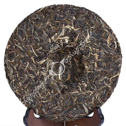 357g Organic Certified Peafowl Banzhang Cake Raw Puer Pu'er Puerh Tea