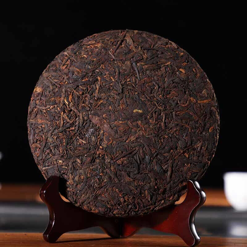 2020 Yunnan Menghai Big Tree Shu Pu-erh Tea Palace Gold Cake Ripe Puer Tea 200g