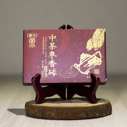 2018 CHINATEA Jujube Fragrant Brick Pu'er Tea Zhong Cha Yunnan Ripe Puer 250g