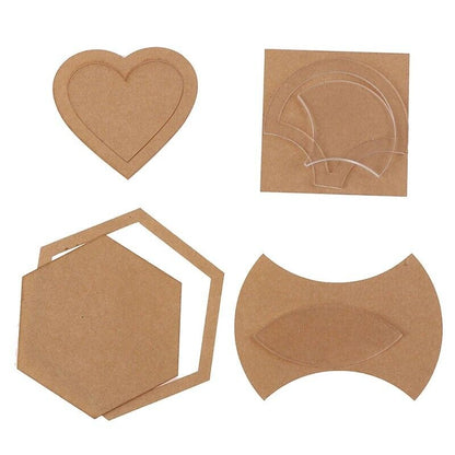 Quilting Templates 54Pcs Acrylic Transparent Craft Patchwork Stencil Sewing Tool