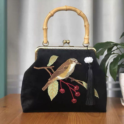 Bag Wood Hand Tote Women's Handbags Chain Women Shoulder Crossbody Bag Bags