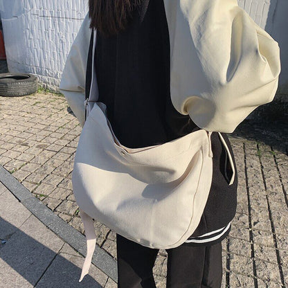 Student's Canvas Shoulder Bag Women Bags School Bag Ladies Travel Bag